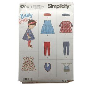 Simplicity 8304 Baby Gear Sewing Pattern Size XXS-L